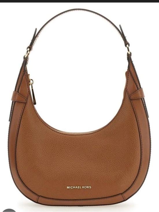 Michael Kors Handbags - Michael Kors Preston Hobo Shoulder Bag — Caramel Brown with Gold Hardware